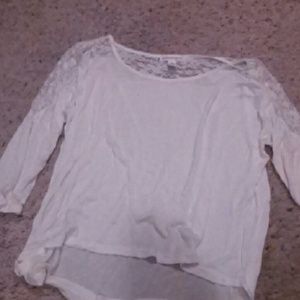 Half sleeve white shirt