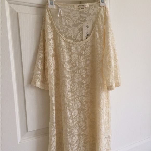 NEW Cream colored Lace Dress NWT