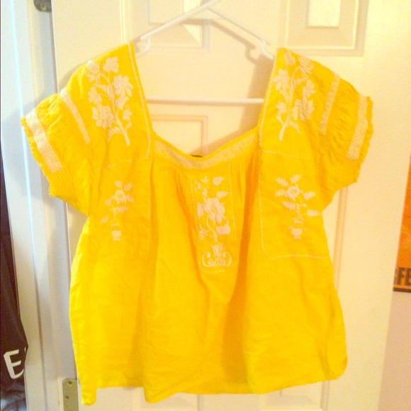 Embroidered J. Crew Top