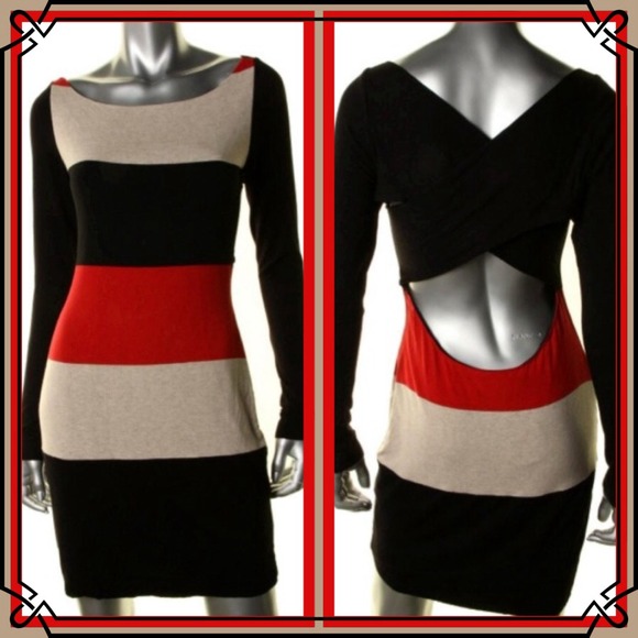 Bailey 44 NWT Colorblock LongSleeve Knit Dress XS