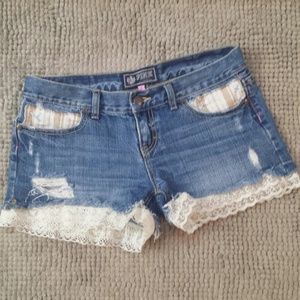 Bundled & Reserved - VS shorts and glitter clutch