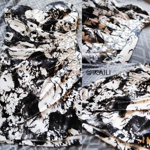 Black and white floral dress ❤