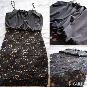 Black lace dress