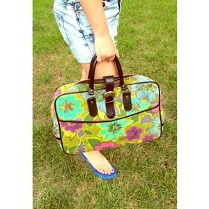 💥1960s floral overnight bag