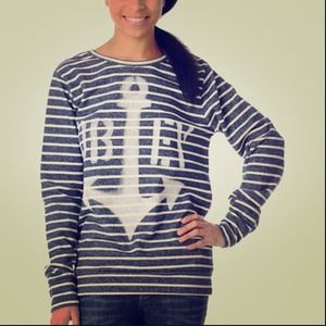 Obey striped anchor sweater