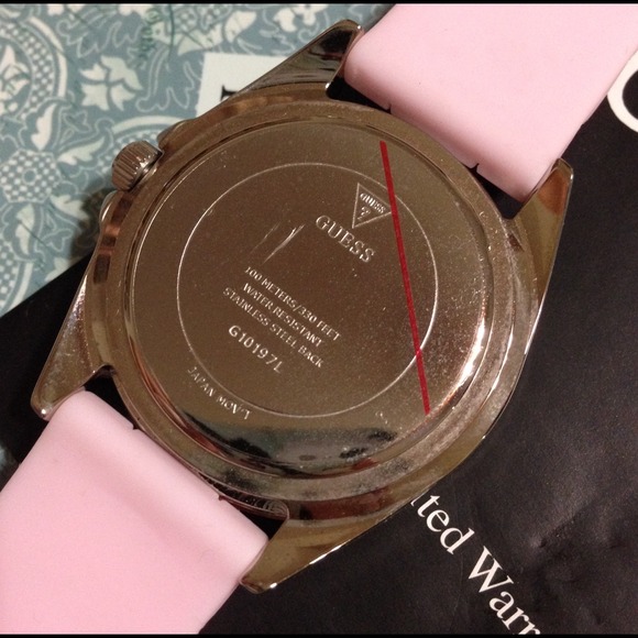 GUESS Pink Chronograph Crystal Watch - Picture 3 of 4