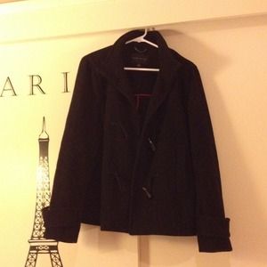 Black pea coat