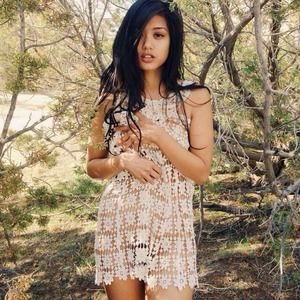 Cream Crochet Coverup