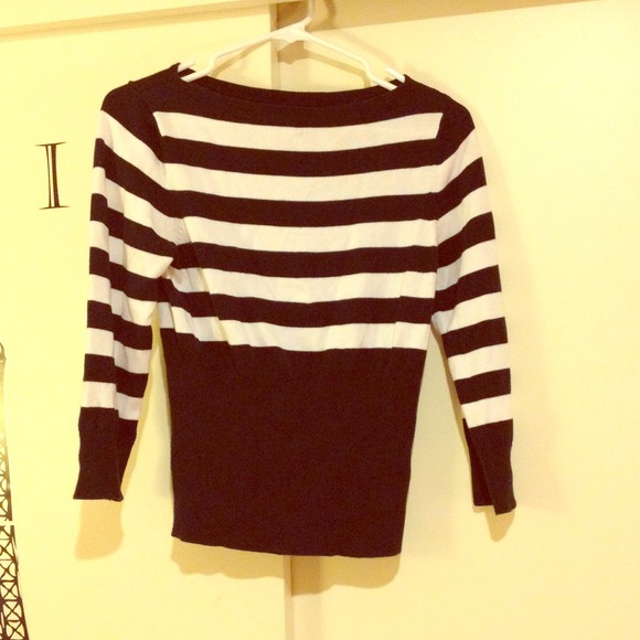 George black and white striped top
