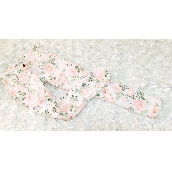 F21 Floral Skinny Jeans
