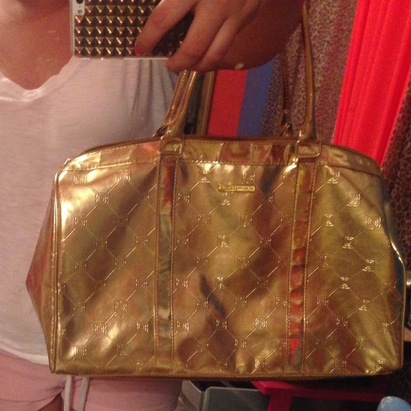 bcbgmaxazria gold bag