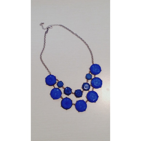 Blue Statement Necklace - Picture 2 of 3