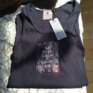 KBD studio keep calm and carry on Tank top