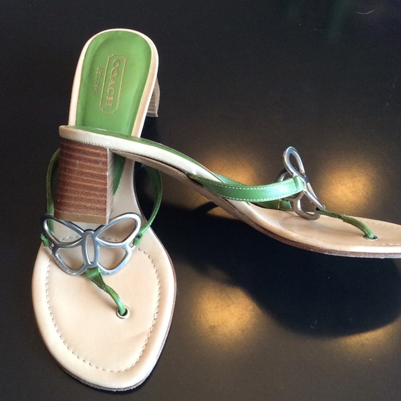 Bundle Sale✨COACH Stack Heel Sandals - Picture 2 of 3