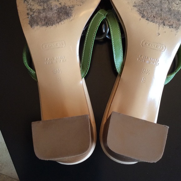 Bundle Sale✨COACH Stack Heel Sandals - Picture 3 of 3