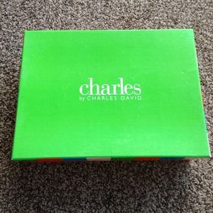 Charles David Black Satin Pumps