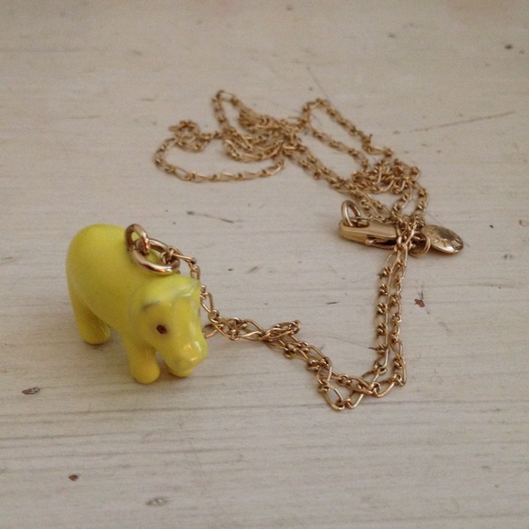 J. Crew hippo necklace