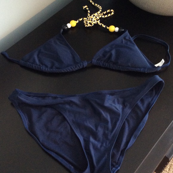GAP Other - Like New❗️ Navy Bikini with braided tie