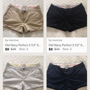 ⚡️4 Pairs of Shorts - khaki, navy, putty and black
