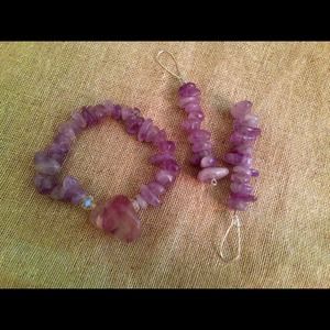 Drizzy  stretch bracelet w/ Crystals set