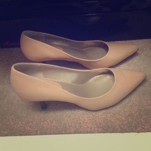 Nude Kitten Heels - Size 11!
