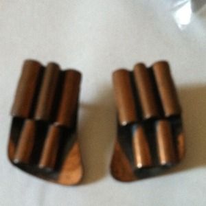 Vintage cooper clip on earring