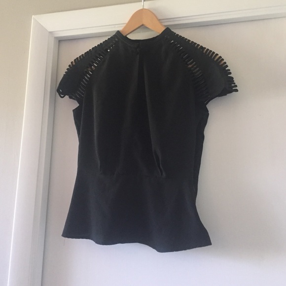 Forever 21 Tops - Caged Cap Sleeve Peplum Blouse