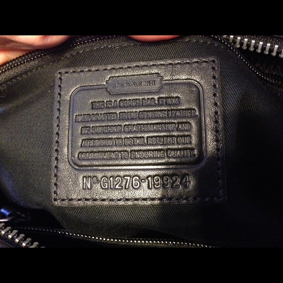 Black Coach Legacy Leather Tote - Picture 3 of 4