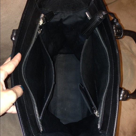 Black Coach Legacy Leather Tote - Picture 4 of 4