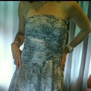 Strapless dress by Soprano size S.
