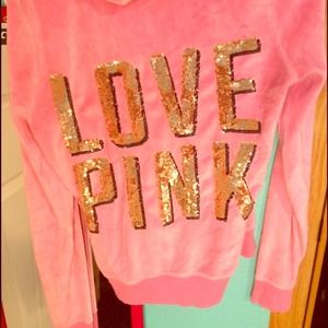 VS Pink sequined jacket!