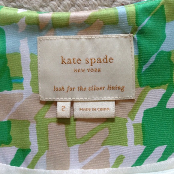SOLD: Kate Spade 100% Silk Dress - Picture 2 of 4