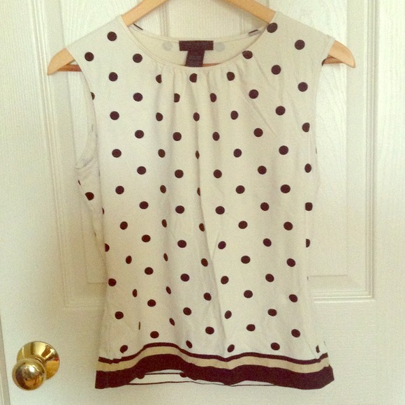 Polka dot tank from The Limited size Small