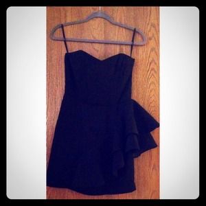 H & M Black Strapless Dress