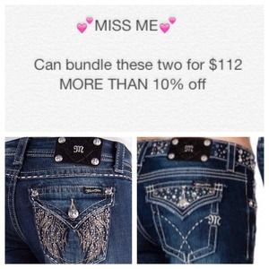 ❌REDUCED❌ 2 pair of Miss Me for the price of 1 ❗️