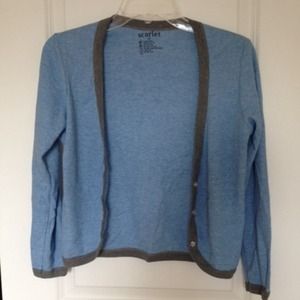 Blue and grey cardigan