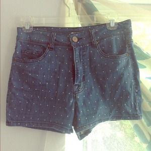 BDG high waisted dot shorts