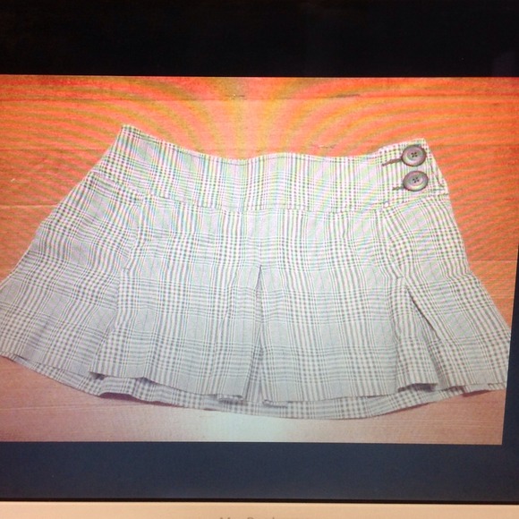 Plaid American eagles skirt