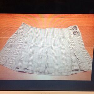 Plaid American eagles skirt