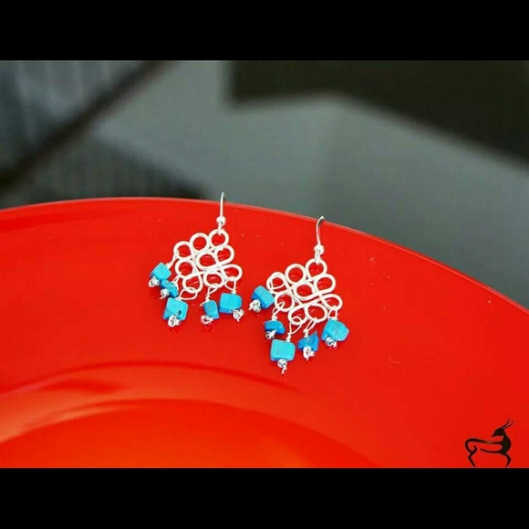 Beautiful Blue Swirls Earrings!