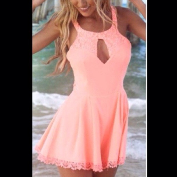 Victoria's Secret Dresses & Skirts - Light pink lace romper