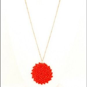 Coral swirl necklace