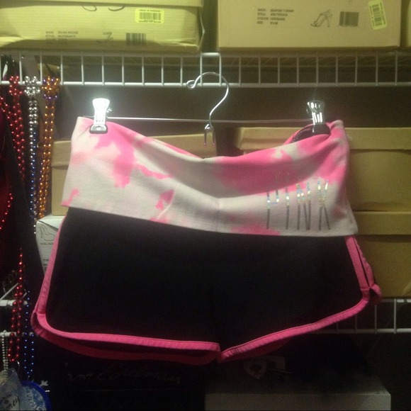VS pink yoga shorts