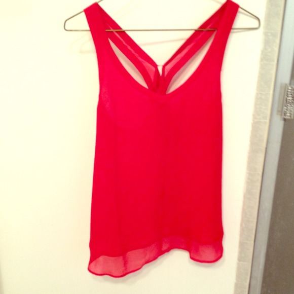 Red Urban Outfitters Chiffon Top bundled!!