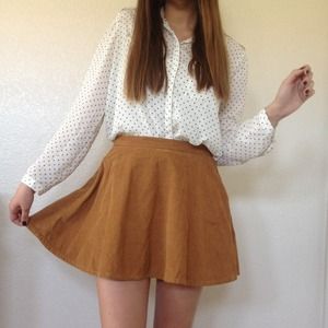 American Apparel corduroy circle skirt