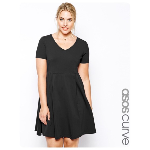 ❌SOLD❌ ASOS CURVE V-Neck LBD