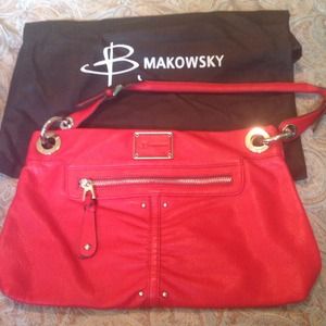 Lipstick Red Leather B Makowsky