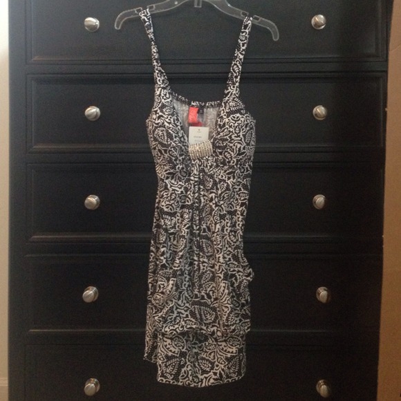 Black and a White Rhinestine dress - Picture 1 of 2