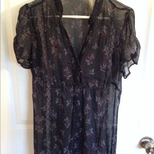 SOLD Sheer black top