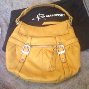 Yellow B Makowsky Purse